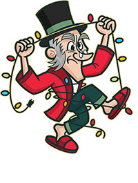 Humbug Holiday Lighting mascot